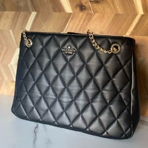 Kate Spade Large Quilted Black Carey Tote New Without Tags KA768